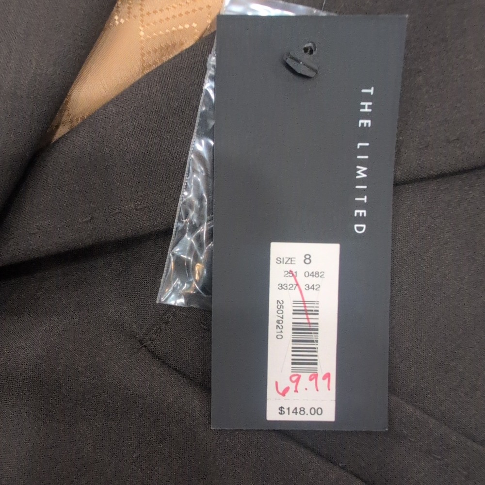 The Limited Womens Size 8 Black Classic One Button‎ Blazer Jacket NWT - Picture 2 of 4